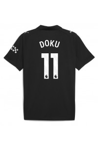 Fotbalové Dres Manchester City Jeremy Doku #11 Venkovní Oblečení 2025-26 Krátký Rukáv